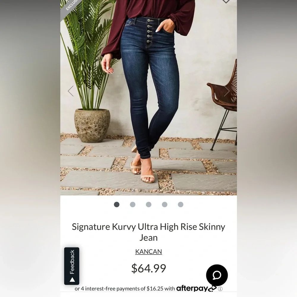 Kancan skinny jeans dark wash - Picture 2 of 6